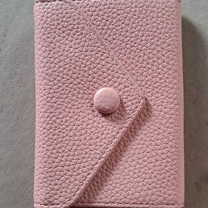 Pink Textured Envelope Wallet